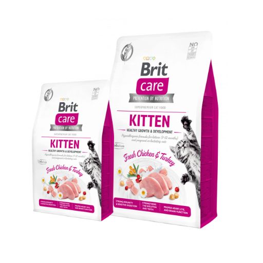 Brit Care Kitten Sans Céréales Poulet et Dinde Brit Care Kitten Sans Céréales Poulet et Dinde