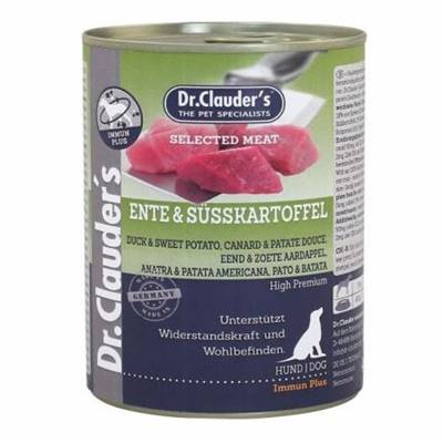 DR CLAUDER'S CANARD ET PATATE DOUCE POUR CHIENS 800 GR DR CLAUDER'S CANARD ET PATATE DOUCE POUR CHIENS 800 GR