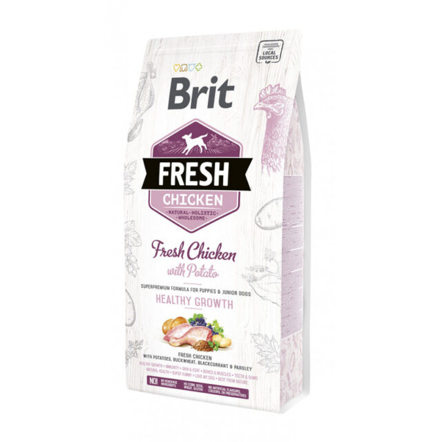 BRIT FRESH POULET&POMME DE TERRE POUR CHIOTS 12 KG