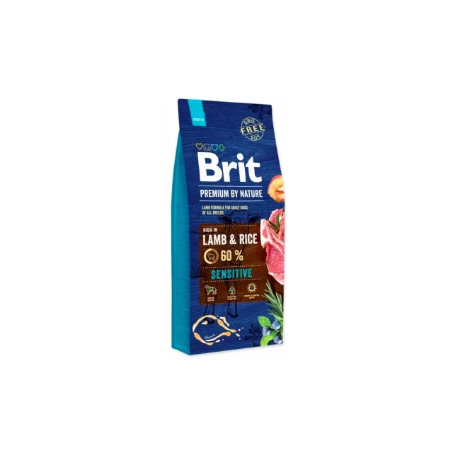 Brit Premium by Nature Sensitive à l'Agneau 15 kg