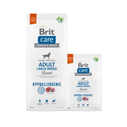 Brit Care Hypoallergénique Adulte L Agneau et Riz pour Chien Adulte Grande Race