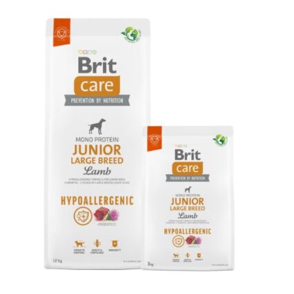 Brit Care Hypoallergénique Junior L Agneau et au Riz pour Chiot Grande Race