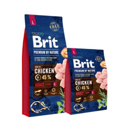 Brit Premium by Nature Adulte L Au Poulet pour Chien Adulte Grande Race