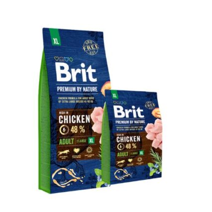 Brit Premium by Nature Adulte XL Au Poulet pour Chien Adulte Très Grande Race