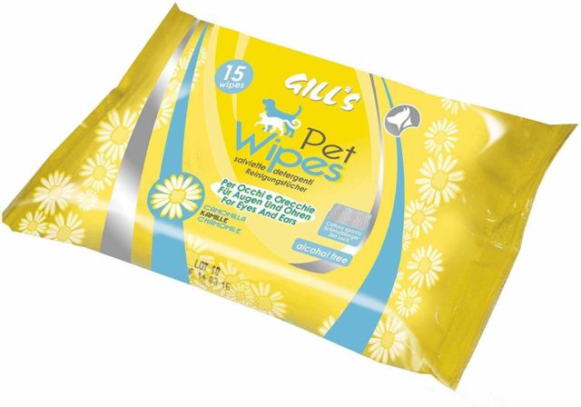 CROCI GILL’S LINGETTES NETTOYANTES POUR CHIENS ET CHATS 15 PIECES