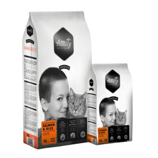 AMITY Chat Adultes Saumon et Riz AMITY Chat Adultes Saumon et Riz