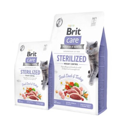 Brit Care Sans Céréales Urinary Contrôle du Poids Pour Chat Stérilisé