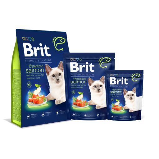 Brit Premium By Nature Au Saumon pour chat Stérilisé Brit Premium By Nature Au Saumon pour chat Stérilisé