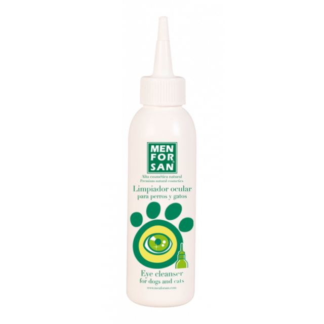 MEN FOR SAN NETTOYANT YEUX POUR CHAT & CHIEN 125ML