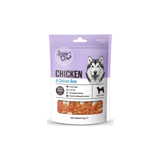 Jerky Time Mini Os au Poulet Enrichis en calcium 90g