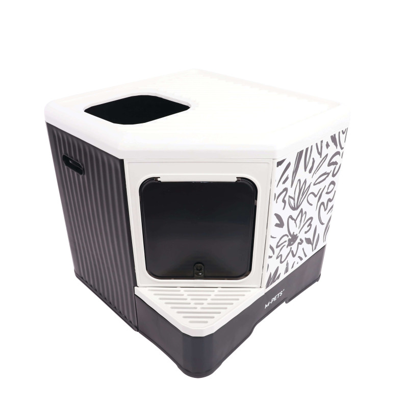 Maison de toilette chat pliable écologique M-Pets Terra Forma