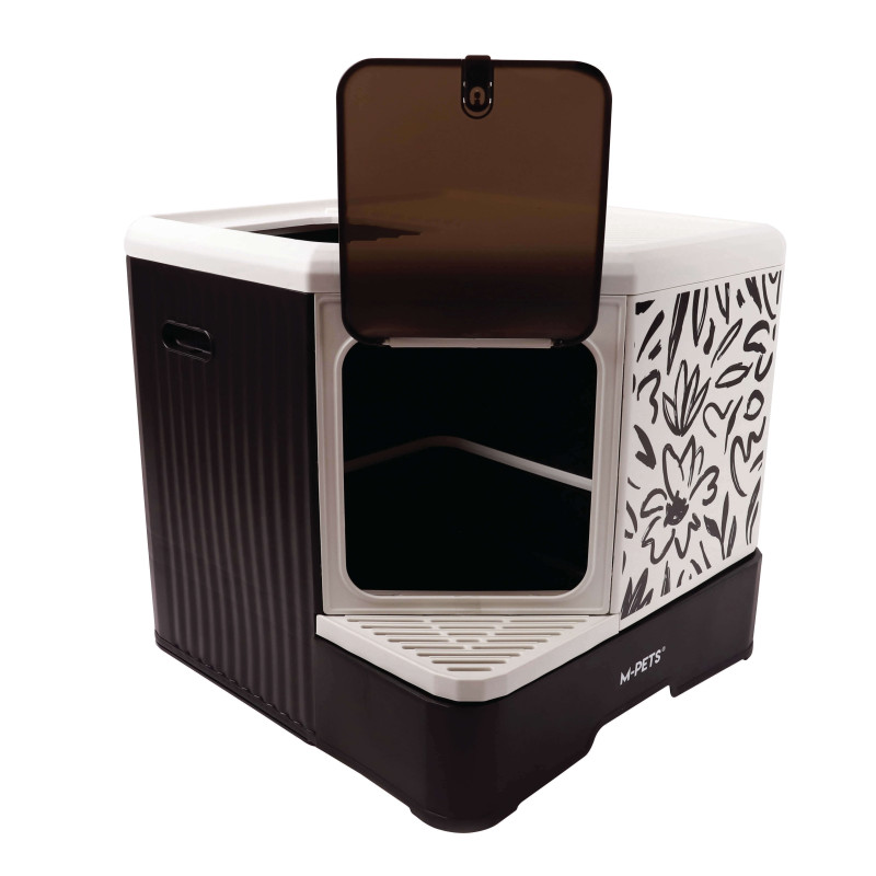 Maison de toilette chat pliable écologique M-Pets Terra Forma