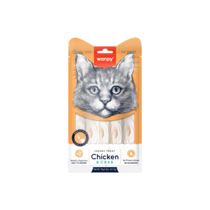 Wanpy Crème - Thon, Poulet et Crabe (5*14g)