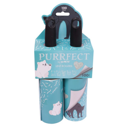 Rouleaux adhésifs anti-poils 200 feuilles – lot de brosses collantes pour tissus et vêtements