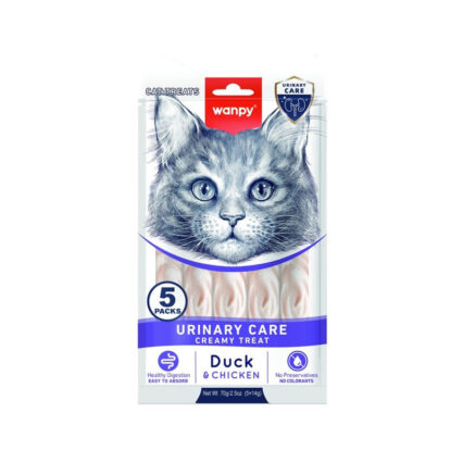 Une crème savoureuse au canard et à la canneberge, idéale pour soutenir la santé urinaire de votre chat. Ingrédients : Canard 44,291 % Poulet 43,54 % Amidon 10,527 % Gomme xanthane 1,162 % Canneberge 0,473 % Vitamines (A, D3, E, B1, B2, B6, C) D-biotine, acide D-pantothénique Constituants analytiques : Protéines brutes : 6,5 % Matières grasses brutes : 0,1 % Cendres brutes : 2,0 % Fibres brutes : 1,0 % Humidité : 90,0 %