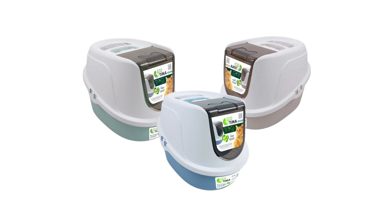Maison de toilette Eco Tima L fermée avec filtre pour chat