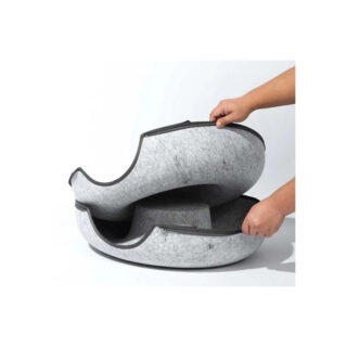 Tunnel et lit pour chat Donut M (1) Tunnel et Lit pour Chat Donut M – Confort et Jeu 2 en 1