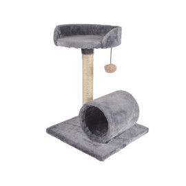 Arbre à chat compact Erebus avec griffoir et tunnel