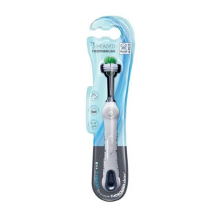 scoop-pince-pliante- Brosse à dents triple tête pour chien et chat