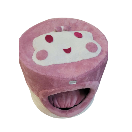 Niche ronde en peluche pour chat et chien