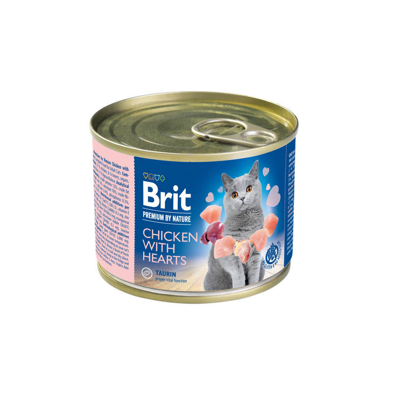 Pâtée pour Chat Brit Premium By Nature au Poulet et Coeur 200g Pâtée pour Chat Brit Premium By Nature au Poulet et Coeur 200g