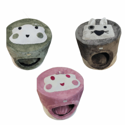 Niche Ronde en Peluche pour Chat et Chien