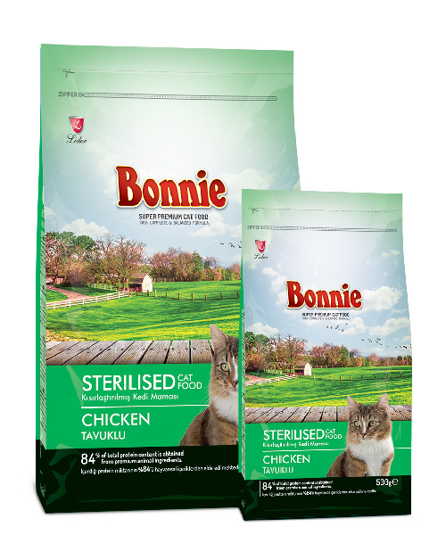 Nourriture pour chats adultes stérilisés Bonnie croquettes chat stérilisé Bonnie